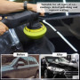 Venprodium 23 Pièces Éponge de Polissage Kit, 8cm Polissage Pad, Kit Polish Voiture Avec Adaptateur de Perceuse, Accessoires Pol