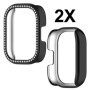 Acadey[2pcs] Glitter Diamond xiaomi redmi Watch 5 Active, Hard PC Bumper Cover, Glitter Cover smartwatch Accessoires pour Les Fi