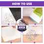 KLYNGTSK 50 Feuilles Papier Transfert Tatouage Imprimable Papier de Transfert Thermique A4 Feuille Carbone Tatouage Non Toxique 