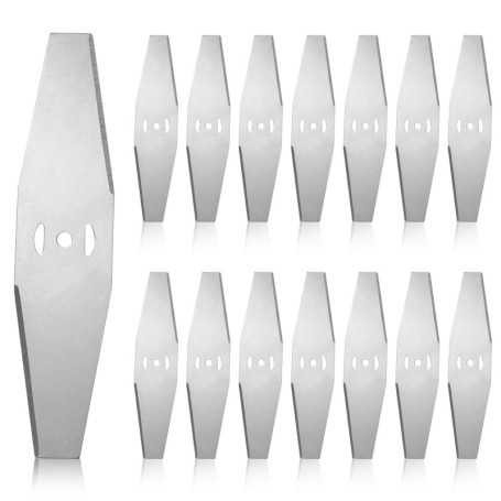 15 Pièces Lames De Rechange Pour Tondeuse à Gazon, Lame Coupe Bordure, Lames Coupe Herbe, Lames de Rechange pour Coupe Bordure A