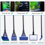 Kit de nettoyage d'aquarium 5 en 1 : accessoires d'aquarium, siphon de changement d'eau et 5 outils de nettoyage amovibles, kit 
