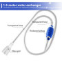 Kit de nettoyage d'aquarium 5 en 1 : accessoires d'aquarium, siphon de changement d'eau et 5 outils de nettoyage amovibles, kit 
