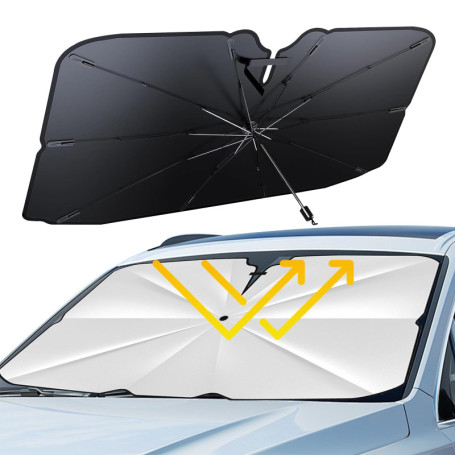 Pare-Soleil pour Pare-Brise de Voiture,Parapluie Pare-Soleil Pliable pour Pare,Pare-Soleil Voiture,Protection UV Pare Soleil Voi