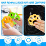 PQETBV Attrape Poils Machine a Laver, 12 PCS Réutilisable Boule Anti Poils Machine a Laver, Enleve Poil Animaux, pour Nettoyer P