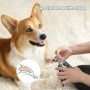 Vinabo Coupe Ongles Chien, 4 en 1 Coupe Griffes Chien avec Lime à Ongles, Ciseau Ongles Chien Professionnel avec Cran de Sécurit