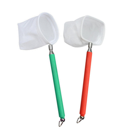 Épuisette de Pêche,2 Pièces Filet de Pêche en Acier Inoxydable,Poignée Antidérapante,Épuisette Télescopique