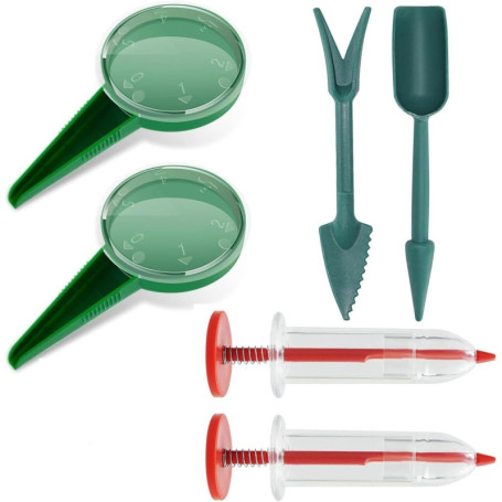 Wxinsheng Mini Semoir Semences,6 PCS Épandeurs de Graines Distributeur Graines Rond Semoir à Main Distributeur de Semences Outil