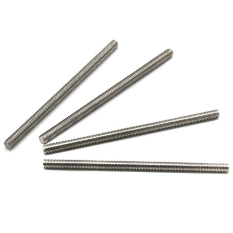 Lot de 4 tiges filetées M8 x 150 mm en acier inoxydable 304 avec filetage à droite