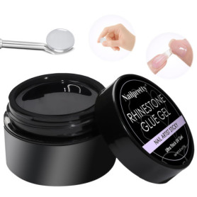 2 * 15 ML Solide Gel de Colle, gel nail art, Longue Durée Facile à Utiliser Gel de Colle à Ongles, Ongles pour Décoration Adhési