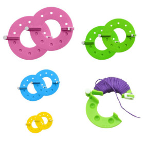 8 Pièces Machine à Pompon, Outils De Fabrication De Pompons, Outils De Tricotage De Pompons, Tricoteurs De Pompons, Pompons Fait