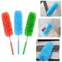 Spldsun 3 pièces Duster de Microfibres,Plumeau Poussière Lavable Bendables Brosse à Poussière avec Poteau Extensible pour la Mai