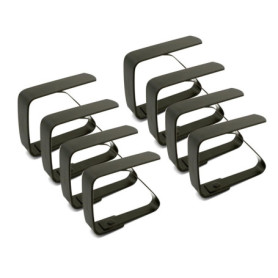 TAFACE Lot de 8 pinces à nappe épaisses en acier inoxydable pour table de jardin, salle à manger, table familiale