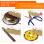 Lot de 5 brosses métalliques multifonctionnelles - Brosse en fil de laiton - Brosse de nettoyage - Pour nettoyer et enlever la r