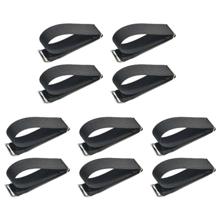 Lot de 5 paires de lacets réglables avec sangle fixe - Bande de fixation pour chaussures de football - Résistants à la déchirure