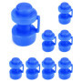 QWORK 8 Pièces Embouts de Trampoline Ø 25 mm, Bleu