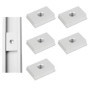 LbsAMP Lot de 5 écrous à rainure en T M8 - 30 × 23 × 7,8 mm - Pour meuble, rainurage, outil de travail du bois