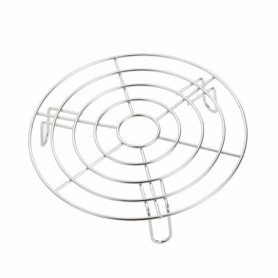 Grille Ronde en Acier Inoxydable - Support Polyvalent pour Cuisson à la Vapeur, Refroidissement & Friture, Accessoire de Cuisine