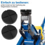 Lot de 2 supports en caoutchouc pour cric avec rainure et profilé - Noir - Pour cric et élévateurs