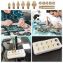 Frogetu Insert Fileté,Jeux d'embouts à Souder Pour Inserts Taraudés,Pointe Fer a Souder Pour Inserts Filetés M2/M3/M4/M5/M6/M8
