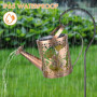 Comius Sharp Arrosoir Solaire avec Guirlandes Lumineuses et Bâton de Berger, LED Lanterne Solaire Exterieur Jardin, Étanche Lamp