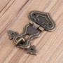 10 Pcs Vintage Hasp Box Hasp Lock Latch Décoratif Rétro Bronze Gravé Designs Hasp Treasures Boîtes Hasp Lock avec Vis pour Boîte