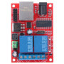 Module de contrôleur de haute qualité LAN Ethernet Commutateur de retard de carte de relais 2 voies DC5V-24V avec 1 indicateur d