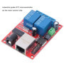 Module de contrôleur de haute qualité LAN Ethernet Commutateur de retard de carte de relais 2 voies DC5V-24V avec 1 indicateur d