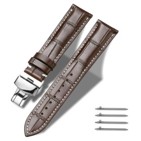 TRISTRAPS Quick Release en Cuir véritable, Choisissez Les Couleurs, 18mm/20mm/22mm/24mm, pour Huawei/Samsung et Autres Montres