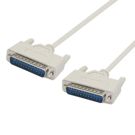 PNGKNYOCN Câble d'imprimante parallèle DB25 mâle à mâle pour la connexion entre un ordinateur avec interface DB25 femelle et l'i