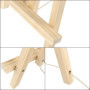 HAKZEON Lot de 6 Chevalets de Table en Bois avec Barre Mobile, 30 cm Chevalet Pliable en Bois pour Peintures, Dessins, Photos En