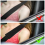 Skythrive protège ceinture de sécurité voiture enfant, coussin amovible pour protection cou et épaules, adulte et enfant, noir 2