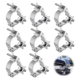 Bordeag Lot De 8 Truss Clamp Crochet De Fixation, Crochets De Fixation Éclairage De Scène, Truss Clamp Pince De Lumière De Scène