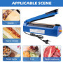 Thermoscelleuse Machine,200 M 3MM Machine A Sceller,Soudeuse Sac Plastique,Impulse Scelleuse Thermique,Impulse Heat Sealer Pour 