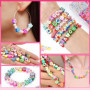 2300pcs Perles pour Bracelet, Kit Bracelet Perle, Perles Enfant pour Bijoux, Fruits, Fleurs, Smiley, DIY Artisanat d'art, Cadeau