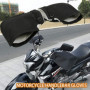 XUEQI guidon moto coupe-vent en velours chaud pour l'hiver