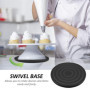 Plateau Rotatif 360° Antidérapant - Support Tournant pour Emballage, Scellage, Sculpture en Argile, Gâteau et Présentation (Noir