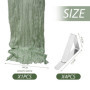 1 nappe pliée, 4 pinces à nappe, nappe en gaze, décoration de fête, nappe pliable, en gaze pour table de réception de mariage (v