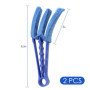 Lot de 2 Outils de Nettoyage pour Stores Vénitiens - Brosse à Griffes et Plumeau en Microfibre - Nettoyeur de Rideaux et Climati
