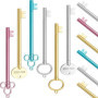 TheStriven 24 pièces Stylos gel Créatifs en Forme de Clé Stylo en Forme de Clé de Dessin Animé Stylos à Bille en Forme de Clé St