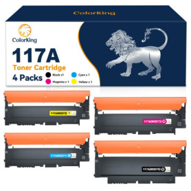ColorKing Compatible Cartouche de Toner Remplacement pour HP 117A pour Color Laser MFP 178nw 179fnw 150nw 150a 178nwg 179fwg W20