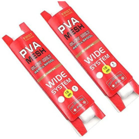 Namvo Lot de 2 filets d'appât spécial pour pêche à dissolution lente en PVA soluble dans l'eau 5 mètres de long (largeur 18 mm)