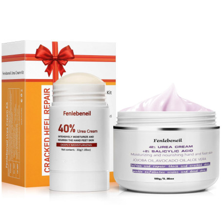 Crème à l'urée 40% crème à l'urée 42% plus 2% acide salicylique force maximale pour les pieds talons craquelés pieds genoux coud