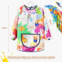 POPAPIE Tablier Peinture Enfant Blouse Peinture Enfant Manches Longues Imperméable Tablier Enfant avec Poche Graffiti Tablier de