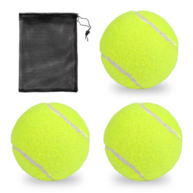 arrderly Lot de 3 balles de tennis pour enfants, balles de tennis, sports, entraînement, tennis, chien, convient pour les cours 