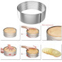 Fore Trancheur à Gâteau En Mousse, Couche Gâteau Trancheuse, Ensemble de Coupe-gâteau Réglable en Acier Inoxydable, Idéal pour C