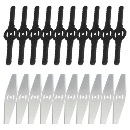 YSJCHEBS Lames De Débroussailleuse 20 Pièces, Lames De Rechange pour Tondeuse À Gazon, Lames De Rechange pour Tondeuse À Gazon É