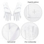 SGSCFG 1 Paire De S Croisés, S Blancs Pour Enfants, S De Communion De Princesse, Accessoires De Robe De Performance.