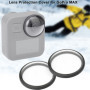 FitStill Lot de 2 protecteurs d'objectif pour caméra d'action Go Pro Max, haute transparence, dureté 9H, résistant aux rayures, 