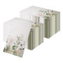 Lot de 100 serviettes jetables en papier eucalyptus avec imprimé verdure - Extra larges - 40 x 33 cm - Pour décoration de fête