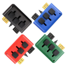 TRKETK Lot de 4 brosses de nettoyage pour club de golf, taille de poche, brosse de nettoyage multi-usages, kit de nettoyage 3 en